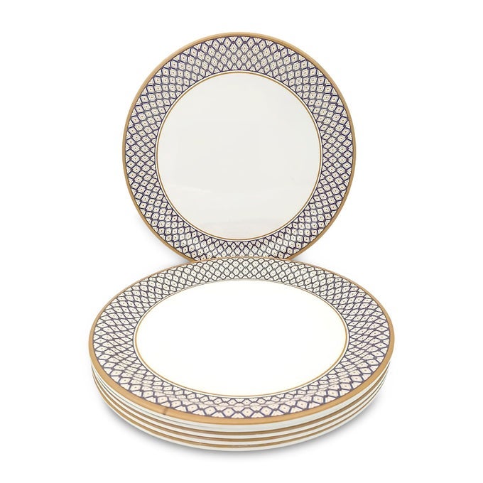 | PURE MELAMINE | DINNER PLATE SET  GORGEOUS 11 (6 NOS.) | STAIN FREE, GLAZED FINISH