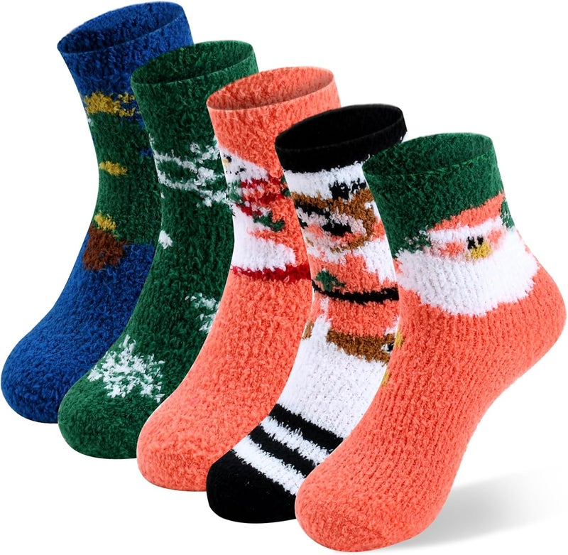 FYC Socks for Women - Stocking Stuffers Gifts for Women - Warm Thick Soft Wool Cozy Crew Socks Christmas Gifts for Woman - Image 1