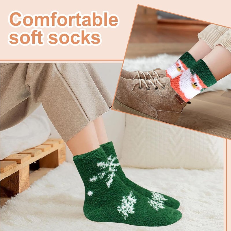 FYC Socks for Women - Stocking Stuffers Gifts for Women - Warm Thick Soft Wool Cozy Crew Socks Christmas Gifts for Woman - Image 5