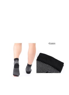 Generic Ankle Brace Compression Sleeve Relieves Achilles Tendonitis Joint Pain Plantar Fasciitis Sock with Foot Arch Support Reduces Swelling Heel Spur Pain Injury Recovery for Sports (Black-2, S/M)  - Image 3