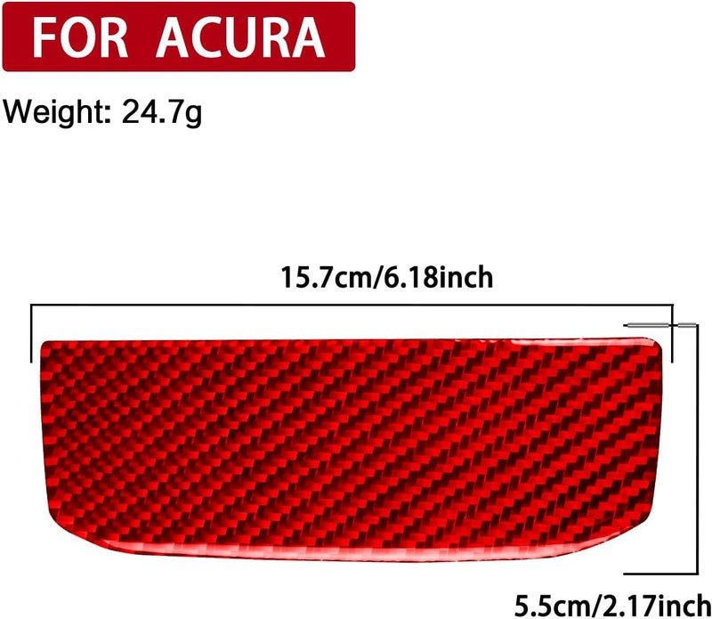 Compatible with Acura NSX 1990-2005 Car Console Cigarette Lighter Panel Cover Trim Carbon Fiber Auto Accessories Red - Image 3