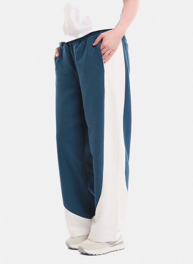 Premoda Women's Balloon-Fit Sweatpants Blue  - Image 3