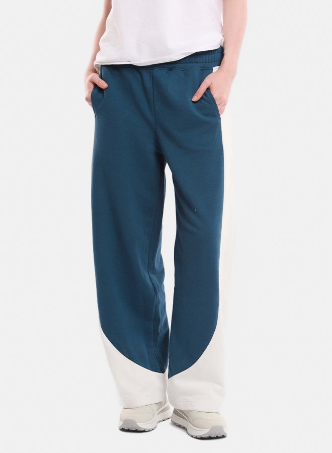 Premoda Women's Balloon-Fit Sweatpants Blue  - Image 2