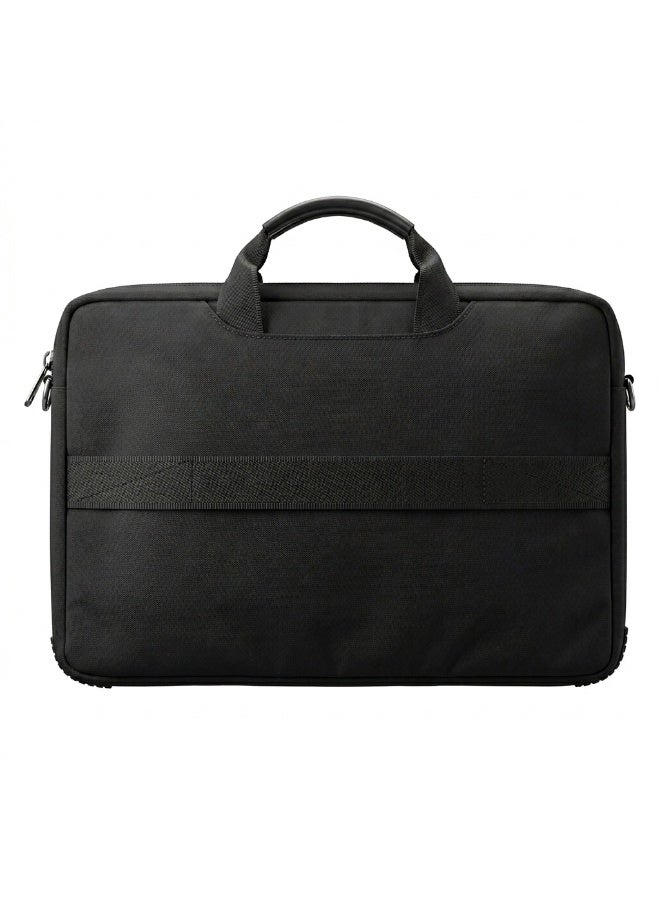 FIFTH ELEMENT ARMOR  15–16" Laptop Carry Case with Water-Resistant Exterior, Faux-Fur Padded Compartment & Shoulder Strap – Black - Image 3