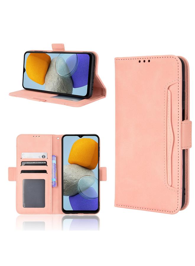 اس-توب جراب لهاتف Samsung Galaxy M13 4G / M23 5G مصنوع من الجلد وملمس جلد العجل وفتحات للبطاقات - Image 1