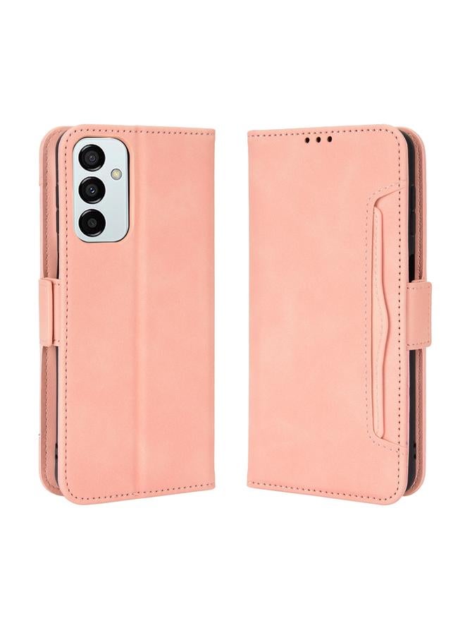 اس-توب جراب لهاتف Samsung Galaxy M13 4G / M23 5G مصنوع من الجلد وملمس جلد العجل وفتحات للبطاقات - Image 2