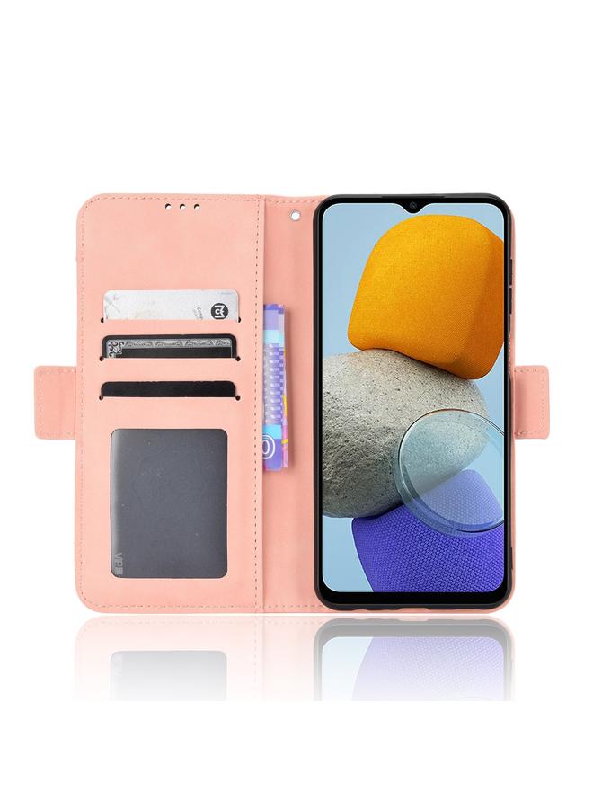 اس-توب جراب لهاتف Samsung Galaxy M13 4G / M23 5G مصنوع من الجلد وملمس جلد العجل وفتحات للبطاقات - Image 5