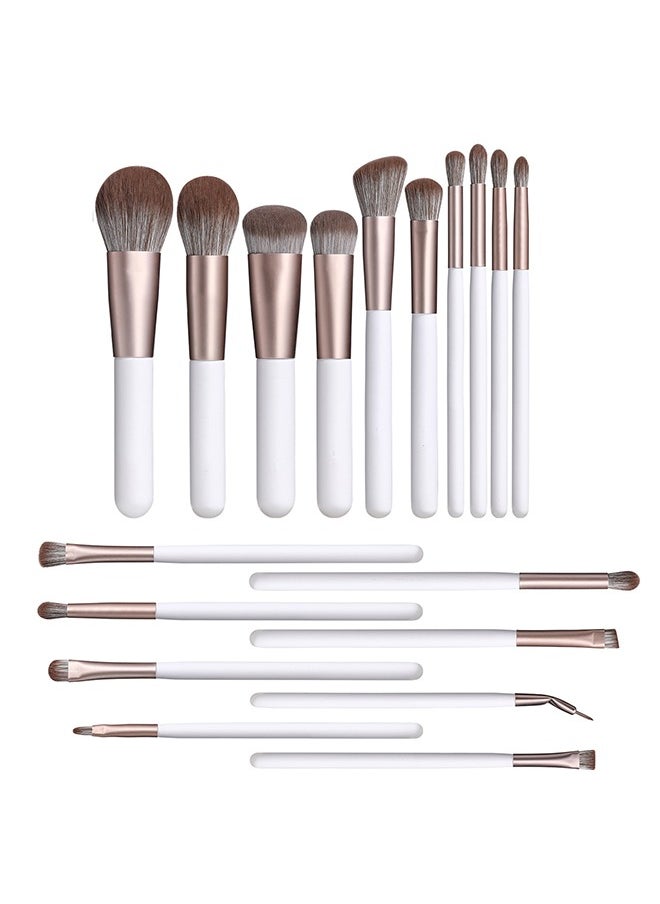 Makeup Brush Set 18 Pieces Makeup Brushes Foundation Powder Blush Highlighter Concealer Makeup Brush Kit for Home And Travel Blending Make Up Brushes Set White - pzsku/Z8709A6633498FB430921Z/45/_/1709202617/77b5d546-f60b-40b1-8f65-7f45577b1d4a