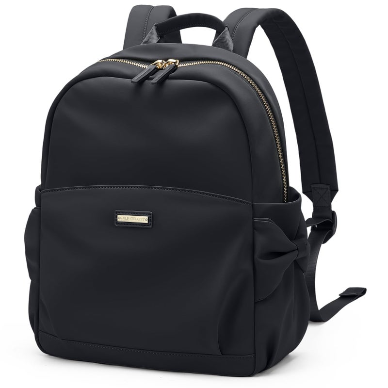 GOLF QUALITY Mini Backpack for Women Small Backpack Purse Cute Stylish Lightweight Daypack for College Work Travel Party129InchClassic Black - Image 2