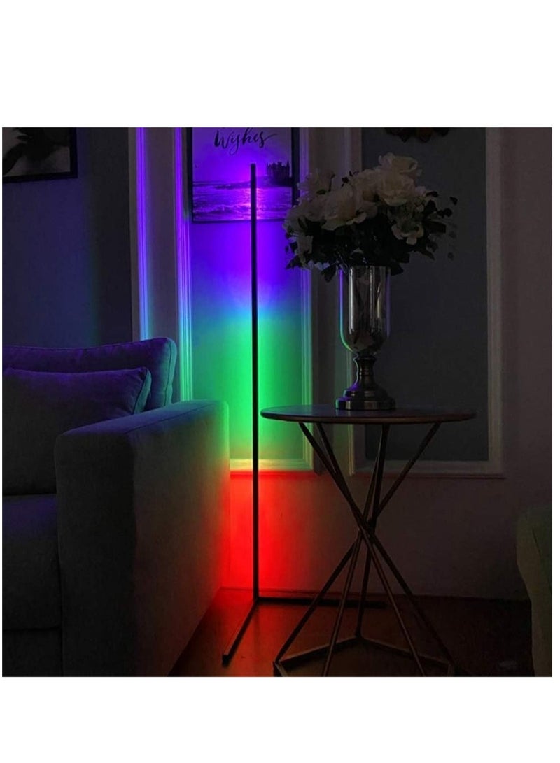 Smart RGB Floor Lamp, LED Floor Lamp Ambient Background Light, Modern Minimalism Color Changing LED Dimmable Torchiere - Image 2