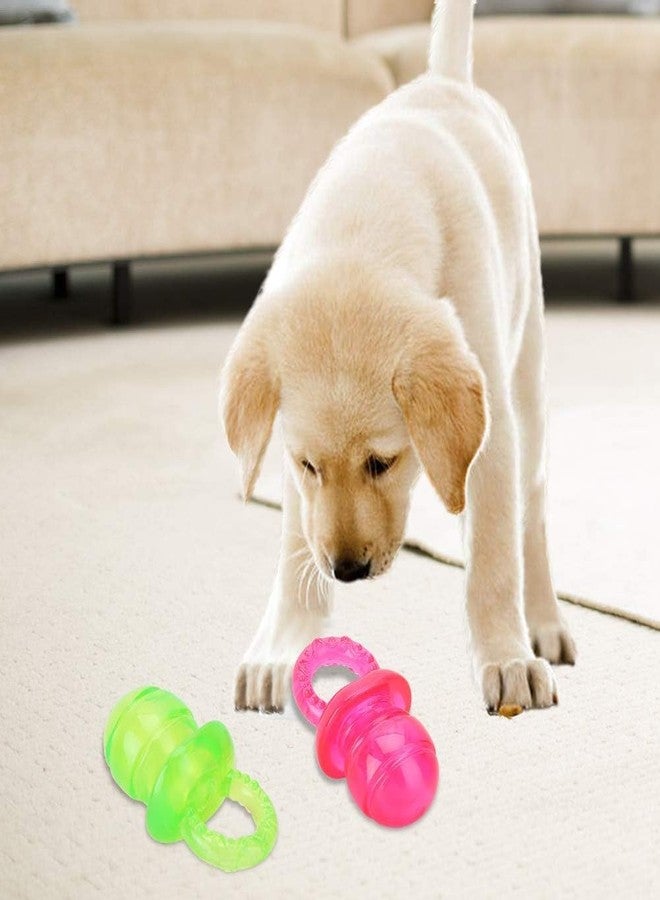 AYNEFY 5 pcs Pet Dog Chewing Toy, Dog Pacifier Chew Toys Pet Puppy Molar Chewing Training Toys Pacifier Shaped Pet Dogs Teether Teething Sounding Interactive Chew Toy (Green) - Image 3