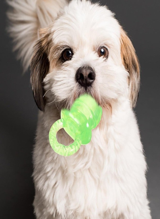 AYNEFY 5 pcs Pet Dog Chewing Toy, Dog Pacifier Chew Toys Pet Puppy Molar Chewing Training Toys Pacifier Shaped Pet Dogs Teether Teething Sounding Interactive Chew Toy (Green) - Image 2