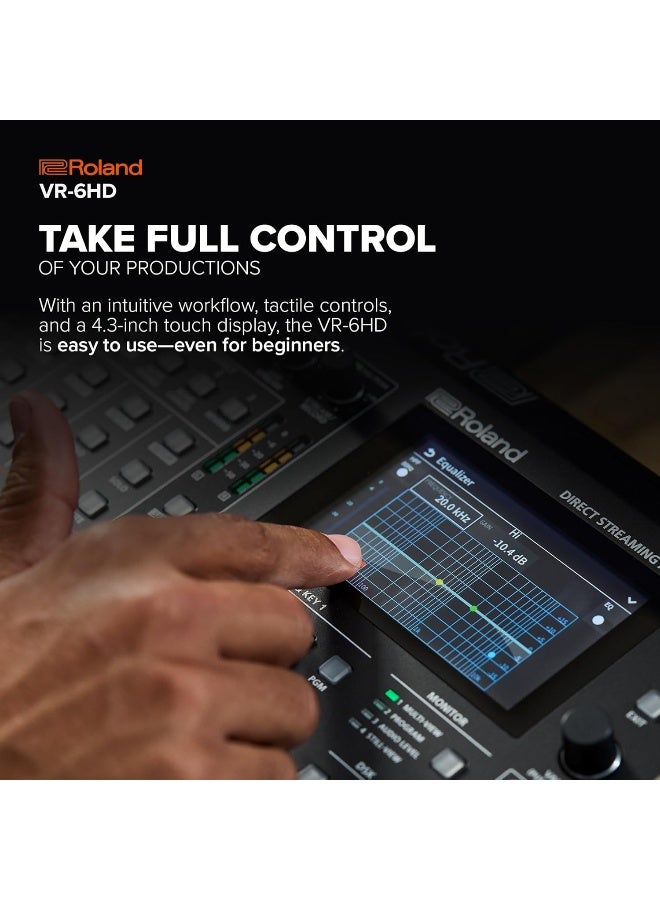 Roland VR-6HD Direct Streaming AV Mixer - Professional Portable All-In-One Hub for Business Livestreaming - Image 3