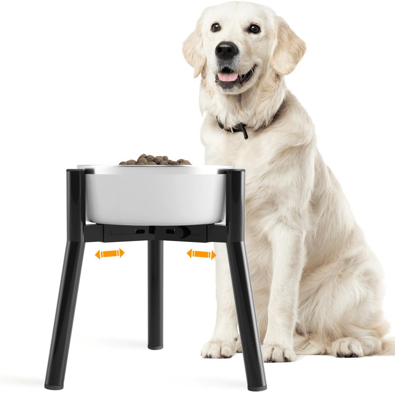 TIDANT Dog Bowl Stand for Medium Large Dogs Adjustable Width 7107 11in Tall Elevated Dog Food Water Bowl Not Included - Image 2