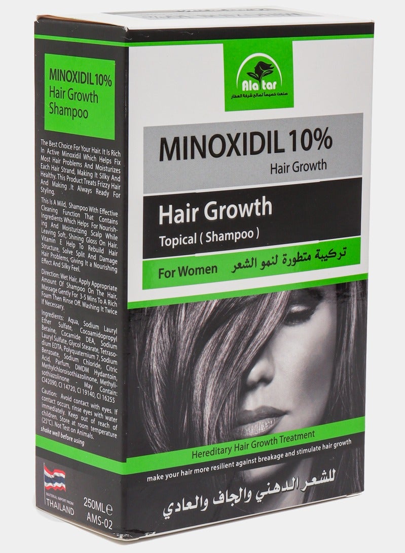 alattar Minoxidil 10 % Hair Growth Topical Shampoo 250 ml - Image 1