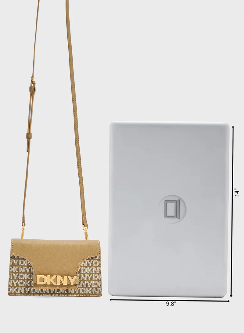 DKNY Avril Logo Flap Over Wallet