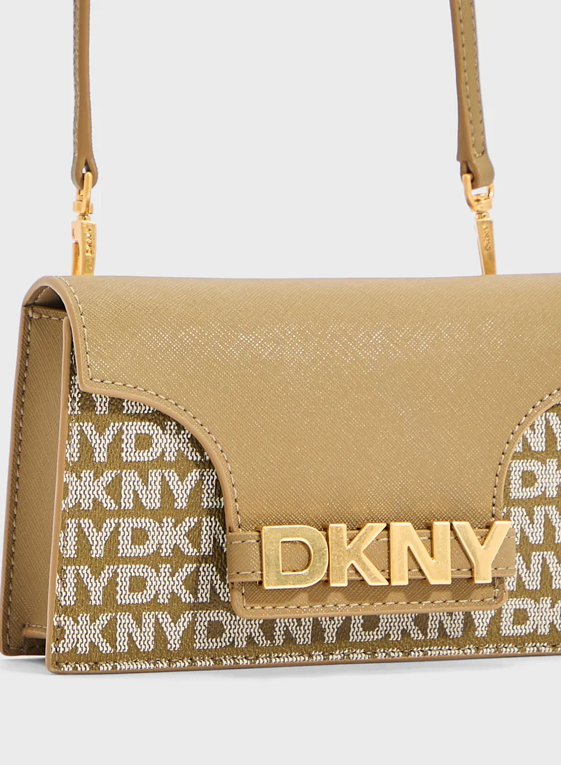DKNY Avril Logo Flap Over Wallet
