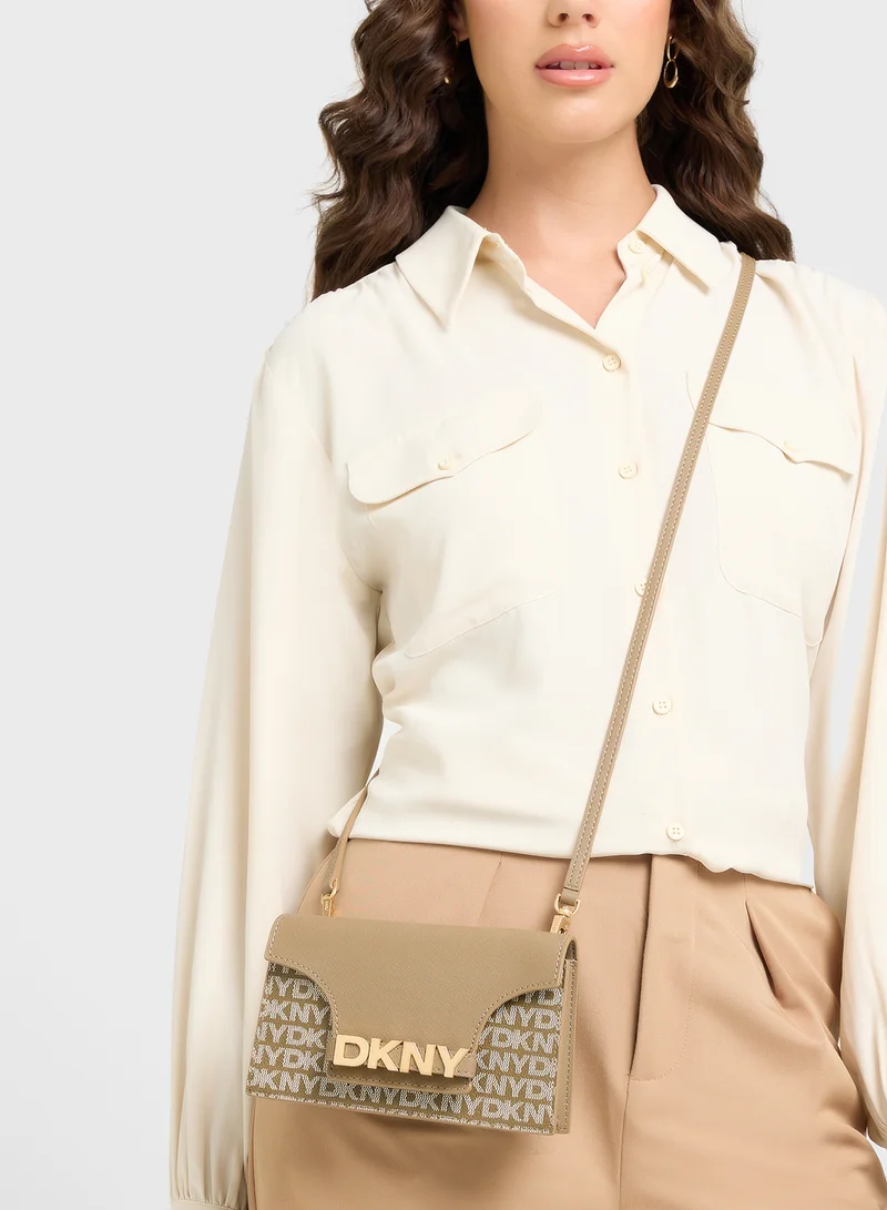 DKNY Avril Logo Flap Over Wallet
