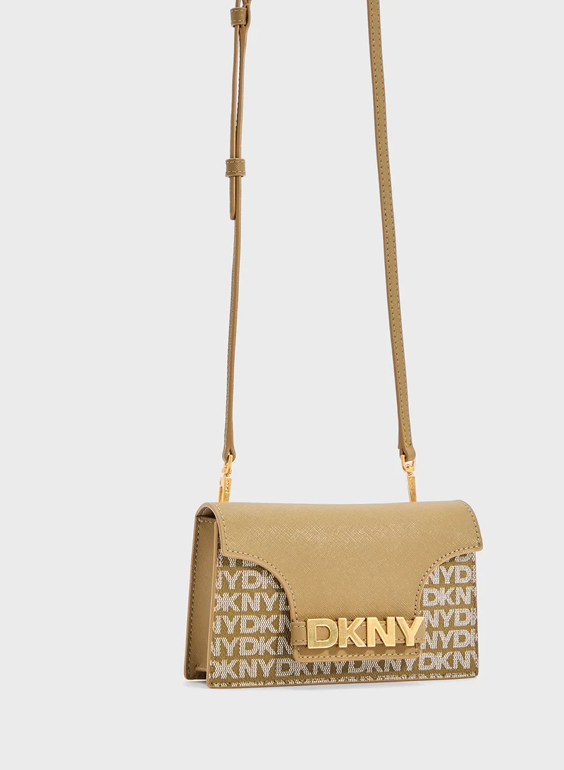 DKNY Avril Logo Flap Over Wallet
