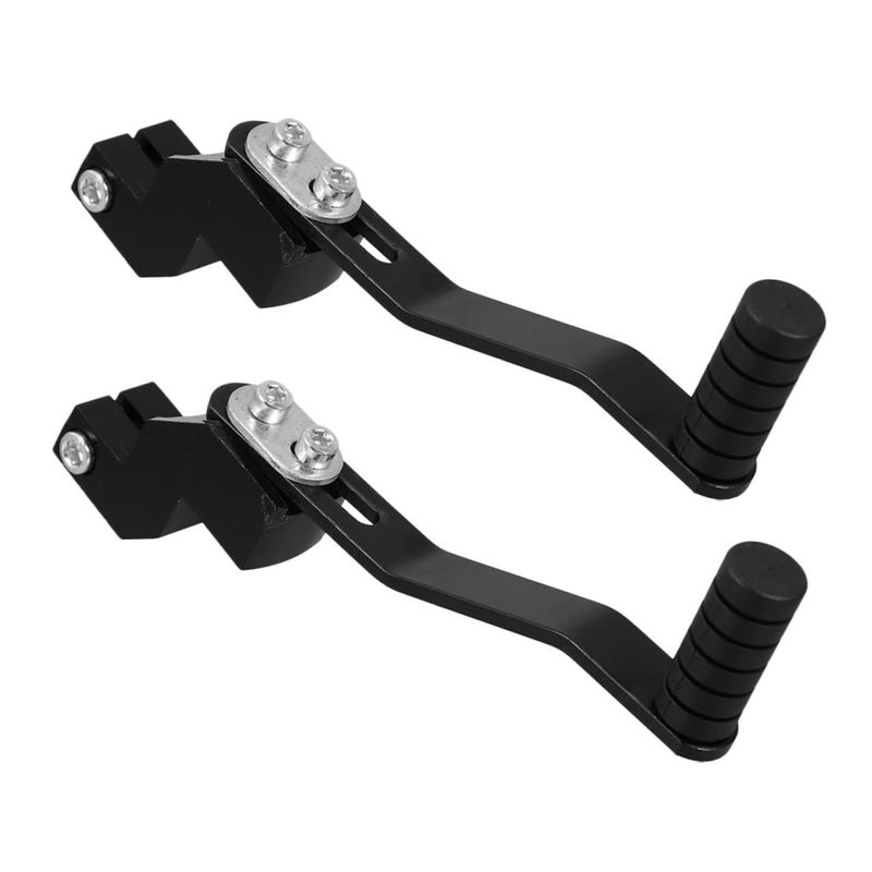 2Pcs Black Aluminum Motorcycle Gear Shift Levers Adjustable For Dirt Pit Bikes - Image 2