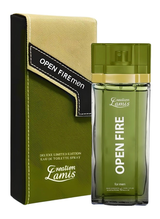 Creation Lamis 10 Pieces Open Fire Perfume For Men 100ml EDT - Image 2