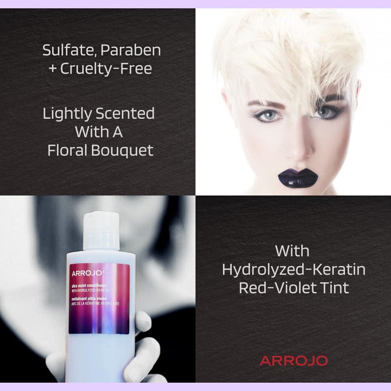 ARROJO Ultra Violet Conditioner, Floral Bouquet, 8.5 Fl Oz - Image 1