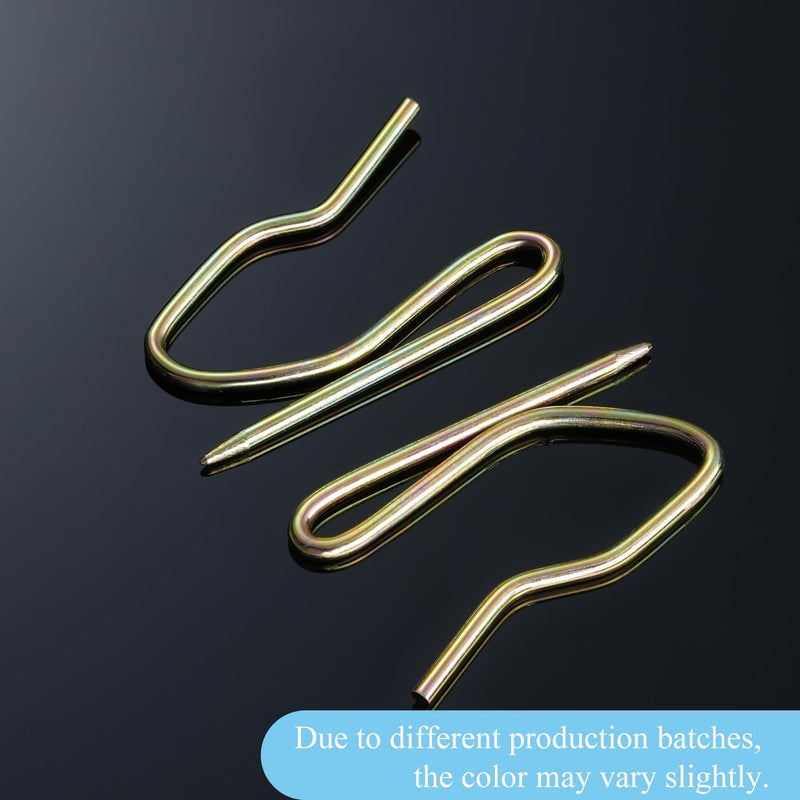 Sopito 1.2 Inches Curtain Hooks, Sopito 58pcs Metal Drapery Hooks and Pins for Door Window Shower Curtain, Copper - Image 5