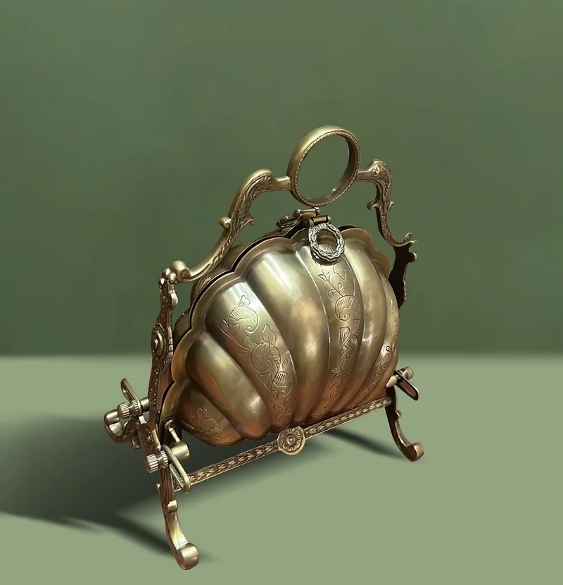 كويزيرا منظم تخزين نحاسي فاخر بفتحتين من كويسيرا