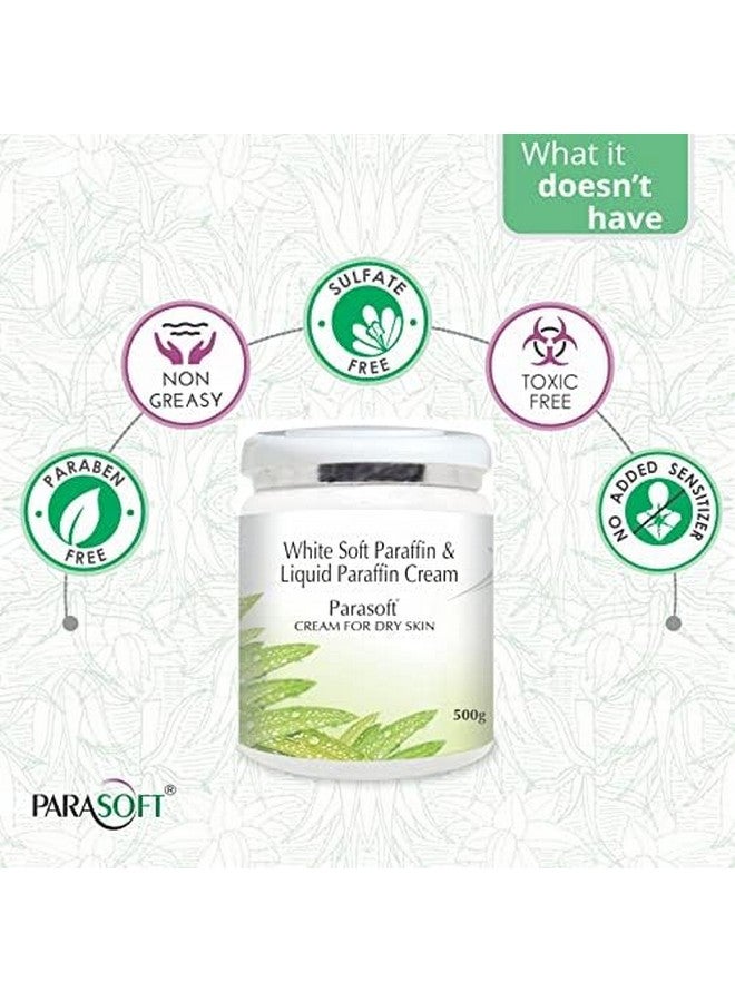 Parasoft Cream for Dry & Dehydrated Skin Intense Moisturizer Nourishing Cold & Winter Cream Goodness of Aloe vera for both Men & Women Quick Absorbing & Paraben Free- 500GM(Pack of 8) - Image 3