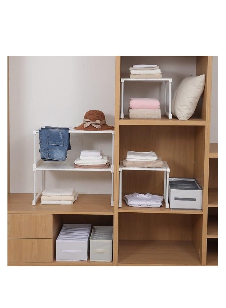 هاي هونور رفوف خزانة قابلة للطي ، قابل للتعديل طول الرفوف ، رفوف الأحذية ، والفرز تحت الماء ، ومساحات التخزين ، رفوف قابلة للطي ( 37-48 سم ، أبيض ، 2 ) للحمام والمطبخ وشرفة مرحاض . - Image 5