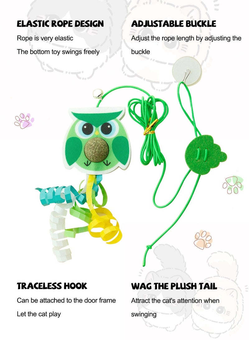 كيدل معلق باب الارتداد لعبة القطة القابلة للسحب لعبة التمرين القطة الحبل معلق لعبة القطة للداخلية - Image 2