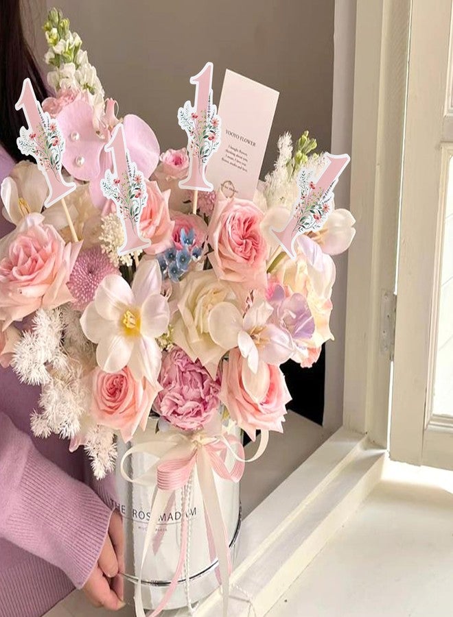 Ercadio 12 Pieces Fairy Flower Theme Party Centerpiece Decor 1st Fairy Flower Tabletop Decor Drink Stirrers Fairy Birthday Baby Shower Party Decor for Girls Elves Fairy Birthday Party Decor - Image 5