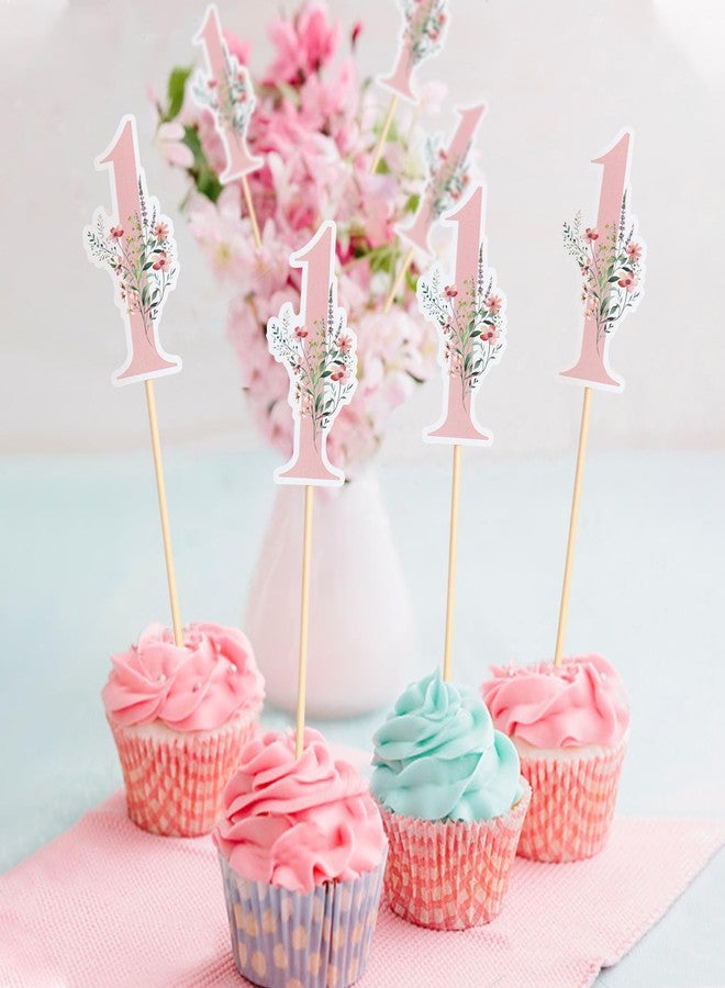 Ercadio 12 Pieces Fairy Flower Theme Party Centerpiece Decor 1st Fairy Flower Tabletop Decor Drink Stirrers Fairy Birthday Baby Shower Party Decor for Girls Elves Fairy Birthday Party Decor - Image 4