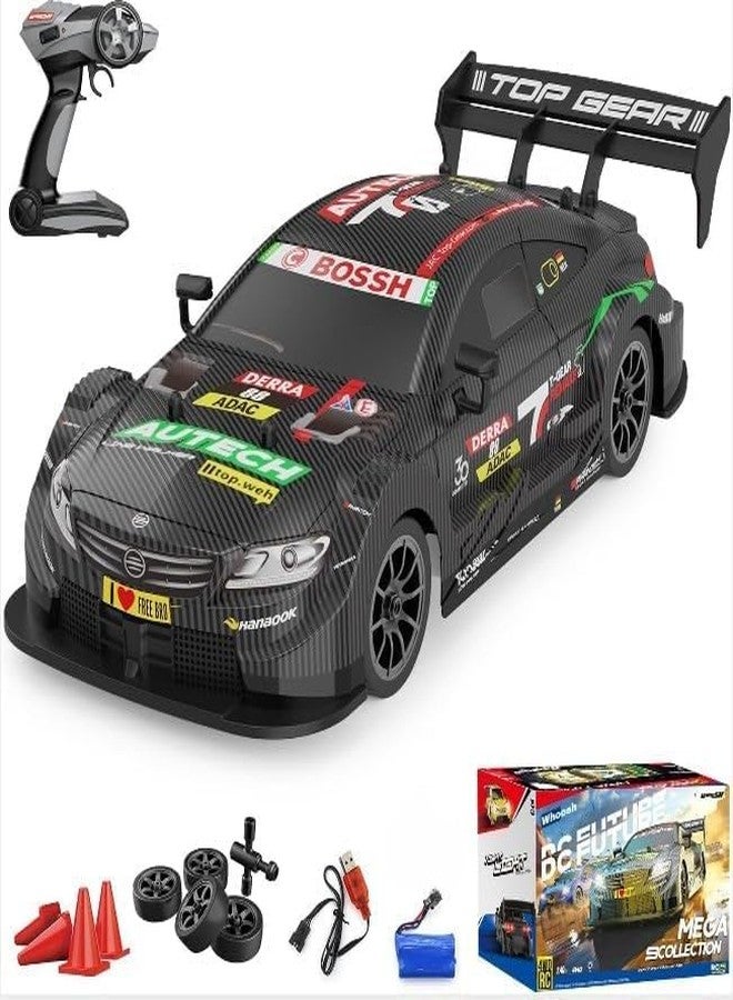 CIRBOX Rc Drift Car 1:16 Scale RC Drift Car,40KM/H 4WD 2.4GHz Remote Control Cars with LED Light,Racing and 4 Drifting Wheels,1 Rechargeable Batteries,Perfect Toy Set of 1 Multicolor - Image 3
