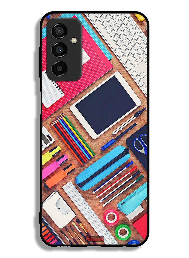 Tolwak Samsung Galaxy F23 Protective Case Cover Girl Hobby Desk - Image 2
