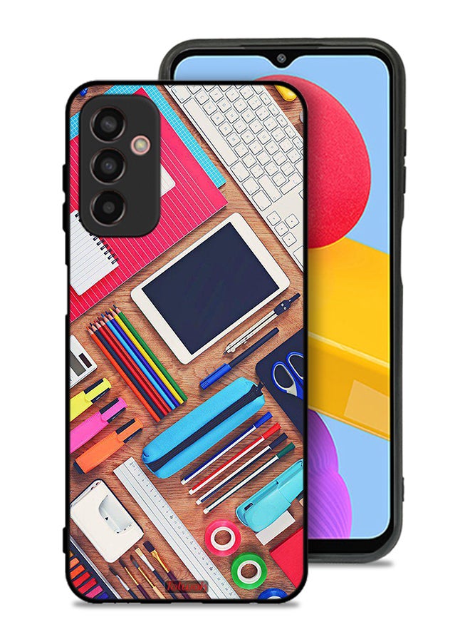 Tolwak Samsung Galaxy F23 Protective Case Cover Girl Hobby Desk - Image 1