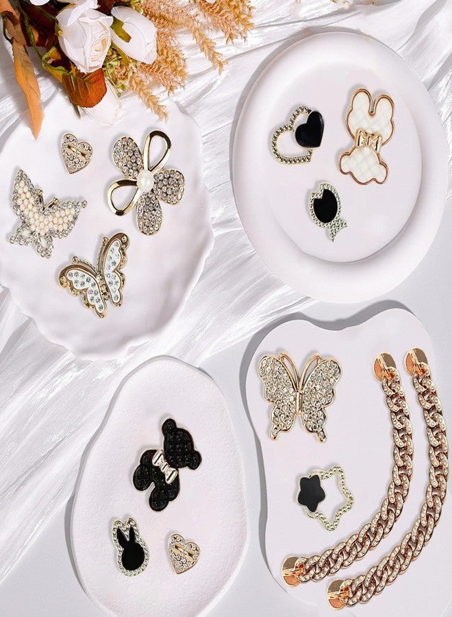 Everfunny Charms for Bogg Bag,Pearls,Butterfly Flowers and Chain for Bogg Bag Accessories Charms(20 pcs) - Image 3