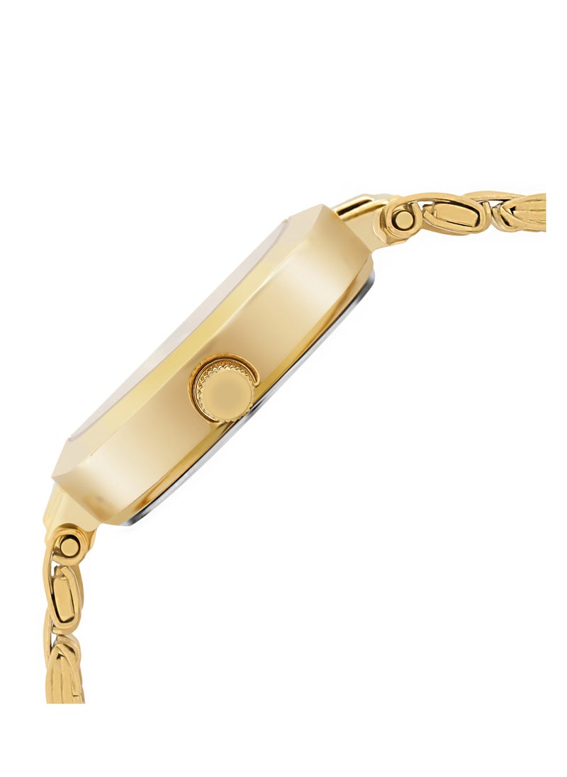 TITAN - Titan Quartz Analog Champagne Dial Stainless Steel Strap Watch for Women - Image 1
