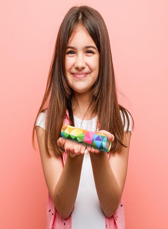 BLUE PANDA 3 Pack Prism Kaleidoscopes for Kids 8 inches - Birthday Party Favors, Vintage-Style Educational Retro Toys (Geometric Pattern) - Image 3