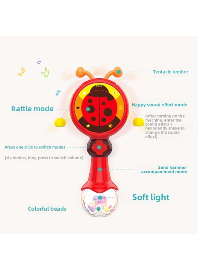 Rattle Baby Toy 3-12 Six Months Hand-held Bite Music 0-1 Year Old Baby Puzzle 5-6 Boys And Girls-Color:Rattle 【Caterpillar】 Green - Image 4