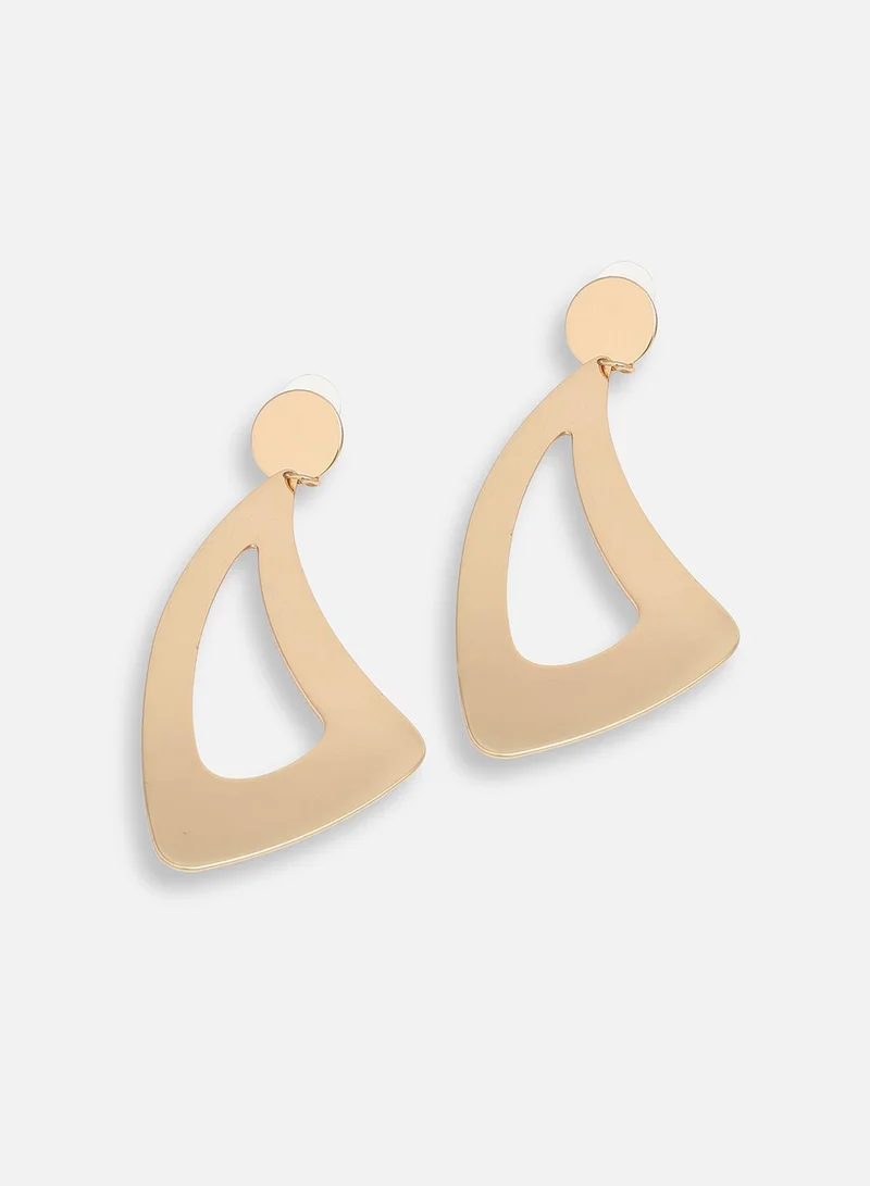 سوهي حلق مصمم للحفلات مطلي بالذهب