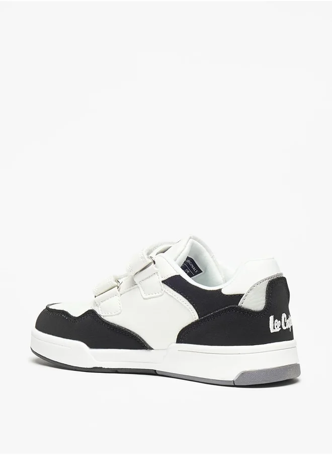 لي كوبر Boys' Colourblock Sneakers with Hook and Loop Closure