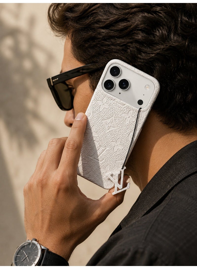 Luxury Embossed Case for iPhone 17 Pro Max – White - Image 2