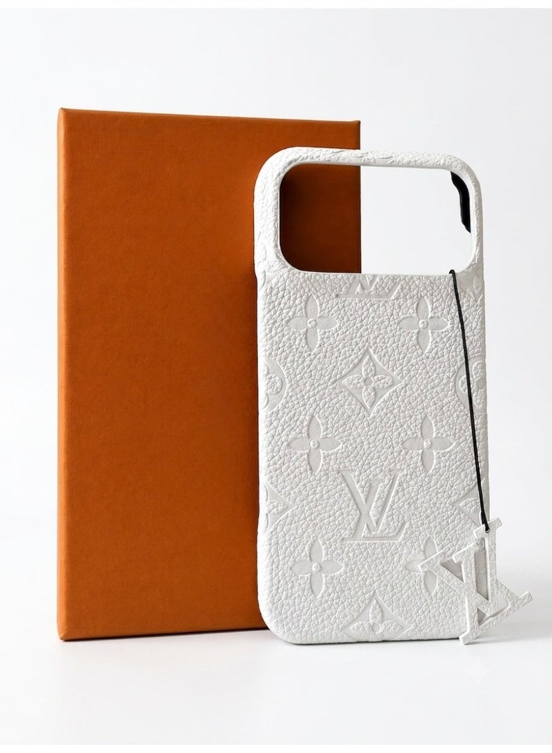 Luxury Embossed Case for iPhone 17 Pro Max – White - Image 5