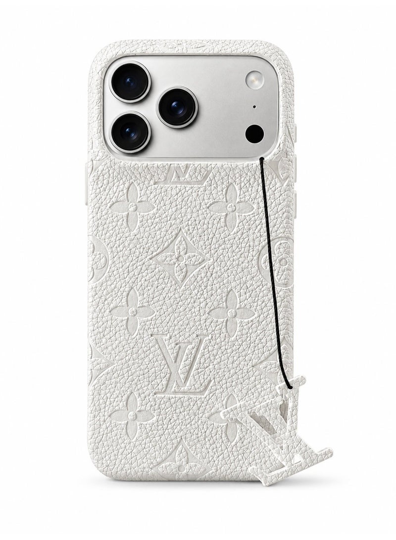 Luxury Embossed Case for iPhone 17 Pro Max – White - Image 2