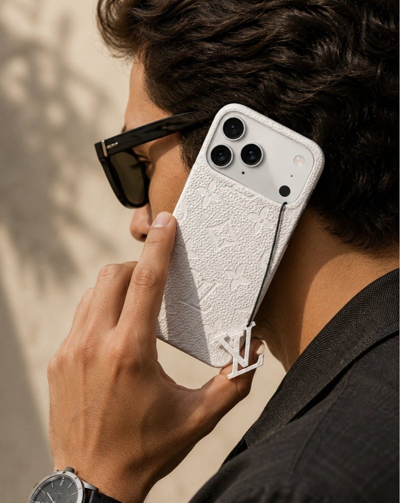 Luxury Embossed Case for iPhone 17 Pro Max – White - Image 3