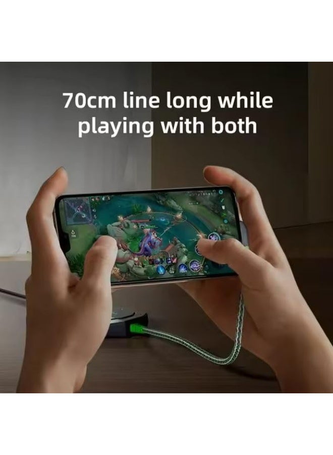 بيفا محول PIVA GS3 Pro 4 في 1 للصوت والشحن من النوع C، عالي الدقة، شحن سريع 60 واط للألعاب والبث المباشر، متوافق مع Redmagic، iPad، سلسلة iPhone 15 و16 و17، Android - Image 3