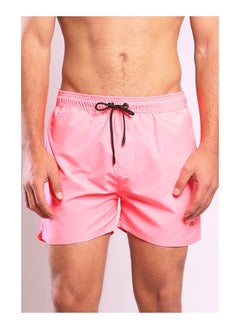 WHITE RABBIT Plain Basic Mid-Rise Swim Shorts  - Image 1