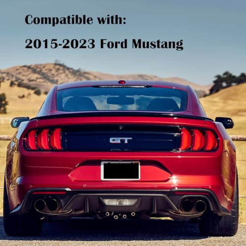 corkiauto LED Tail Lights Assembly Compatible with 2015-2023 Ford Mustang Euro Taillights, Rear Brake Lamp w/Sequential Signal Light,Clear Lens - Image 3