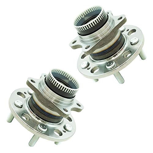TRQ Rear Wheel Hub Bearings Assembly Set Compatible with 2011-2017 Hyundai Azera 2010-2014 Sonata 2010-2015 Tucson 2014-2016 Kia Cadenza 2011-2015 Optima 2008-2010 Rondo 2011-2016 Sportage - Image 1